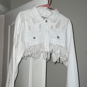 White denim jacket